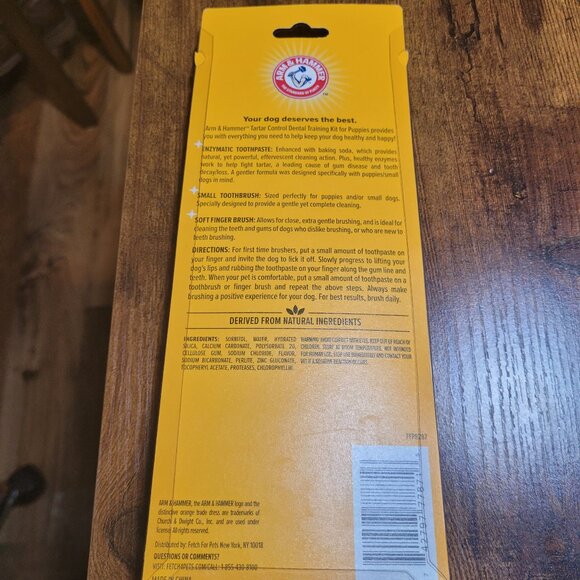 Arm & Hammer Dental Training Kit for Puppies Vanilla Ginger Flavor - Picture 10 of 12